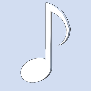八分音符(白)