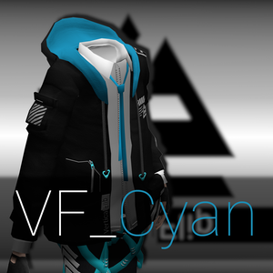 【3Dモデル用衣装】VF_Cyan