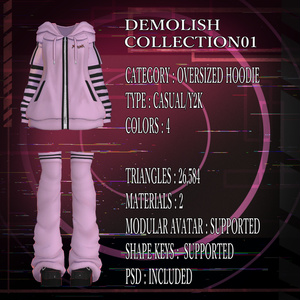 【4アバター対応衣装】DEMOLISH 01 缩略图 6