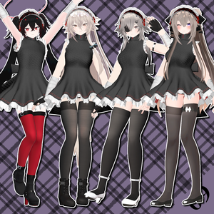 【4アバター対応】パンクロリータ服「09」