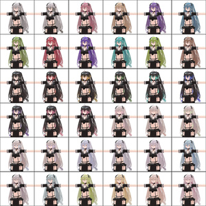 【シノノメ対応】リボンつきツインテール 缩略图 4