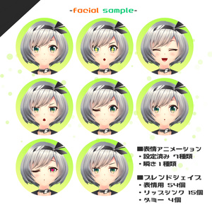 【ARCHIVE】OculusQuest VRChat対応 3Dモデル 『ソルティ -フルセット版-』v1.91 缩略图 3