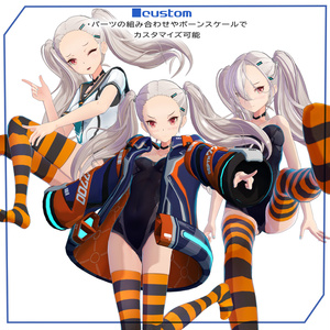 【ARCHIVE】【VRChat想定 オリジナル3Dモデル 『リィンブラウ LynBlau 』フルセット版 缩略图 12