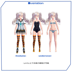 【ARCHIVE】【VRChat想定 オリジナル3Dモデル 『リィンブラウ LynBlau 』フルセット版 缩略图 10