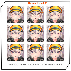 【ARCHIVE】【VRChat想定 オリジナル3Dモデル 『リィンブラウ LynBlau 』フルセット版 缩略图 6