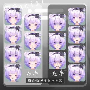 【ARCHIVE】VRChat想定 オリジナル3Dモデル 『紫空 -シア-』＆『灰禰-ハイネ-』】 缩略图 8