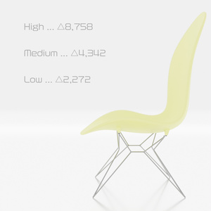 VR向けインテリア　farfalla -chair-