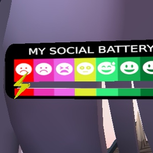 Social Battery Pin