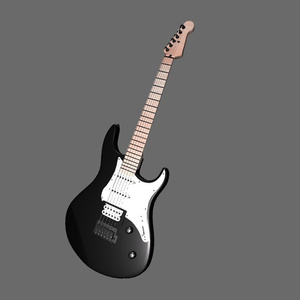 ギター【無料3Dモデル】（FBX）(Unity Package)