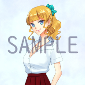 ギャル風の女の子【立ち絵素材】