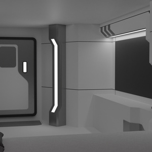 3Dモデル [Space Room F2] 缩略图 3