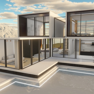 3Dモデル [Modern House M1.re] 缩略图 3