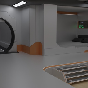 3Dモデル [Space Room F4] 缩略图 3
