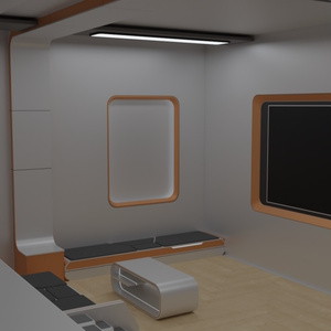 3Dモデル [Space Room F4] 缩略图 4