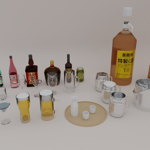 【無料】3Dモデル [バー向けセット] 缩略图 2