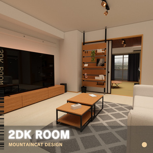 3Dモデル [2DK Room]