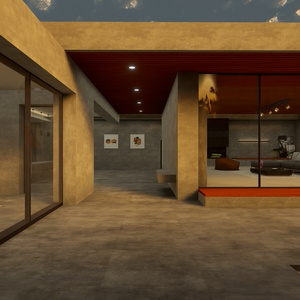 3Dモデル [Concrete House N2.re] 缩略图 3