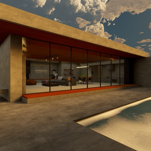 3Dモデル [Concrete House N2.re] 缩略图 4