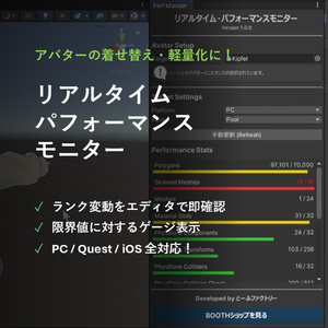 【無料】アバターランク表示 / Performance Monitor