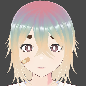 soft rainbow hair 