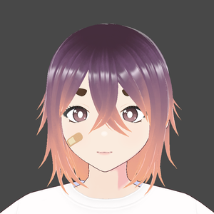 purple to orange hair texture