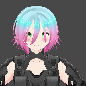 Ramune (blue and pink) inspired hair texture