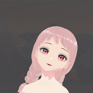 super light pink vroid hair texture