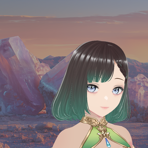 Green Mint hair texture