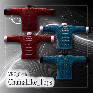 【Hanka対応】中華風トップス-ChainaLike_Tops【MA対応・VRC想定衣装】 缩略图 2