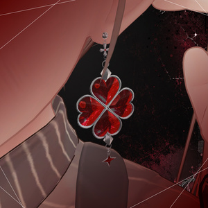 【VRC向けAccessory】Clover pierced earrings 缩略图 4