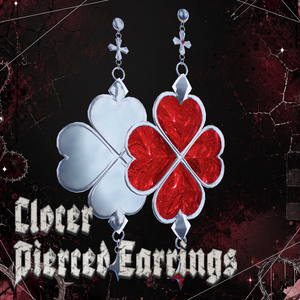 【期間限定無料配布】Clover pierced earrings【VRC向けAccessory】