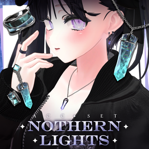 💎VRChat accessory💎〚🌌Northern Lights🌈〛【16Color×5Color MA 24Avatar対応】