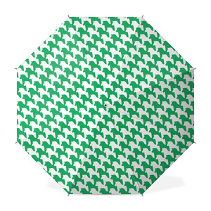 千馬格子傘（ホワイトＸグリーン）