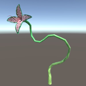 無料３Dモデル「花のような触手」