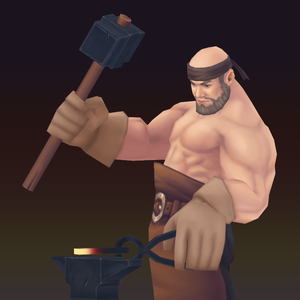 [Fantasy NPC] 鍛冶屋のおじさん