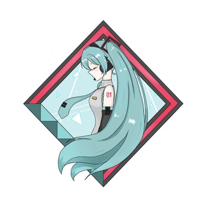 雪ミク2025～Crystal～】アクリルキーホルダー - ゆにぃ - BOOTH