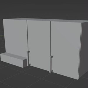 レンジフード＆キャビネットの3Dプリントモデル(STL)