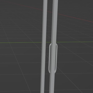 浴室のドアの3Dプリントモデル(STL)