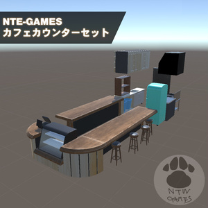 カフェカウンターセット