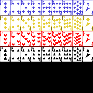 シンプルなトランプデザイン/Simple playing card design