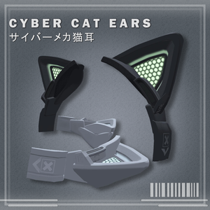 ✦ サイバーメカ猫耳 ✦Cyber Mecha Cat Ears Earpiece 2色