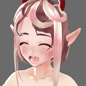 Vroid Hair preset + teeth + devil horns