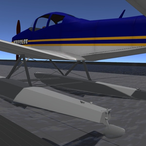 K3式 小型機用フロート（YP01 NIKKOLEE 水上機転換キット）【VRC想定】【Sacc's Flight】（再配布可） 缩略图 3