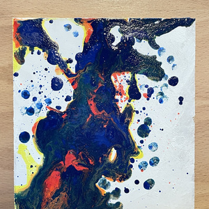 アクリル画 抽象画 原画 フルイドアート - やんこ from 兎ゐtoy