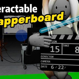 [VRChat] interactable Clapperboard