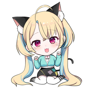 水瀬しあ黒猫キーホルダー