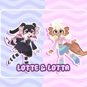 Axolotl twins Lotte & Lotta [Original 3d Model]