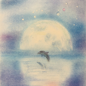 パステルアート原画、夢色の富士山✨️ - pastel-yumeart - BOOTH