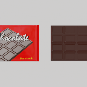 チョコレート（Blenderデータ）
