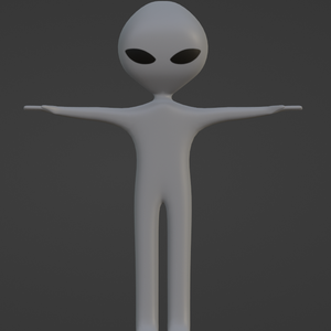 宇宙人（Blenderデータ）